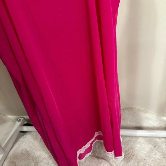 Honeydew Intimates Fuchsia Chemise with White Lace - Picture 7 of 7